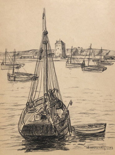 Bateaux au mouillage à Camaret