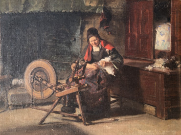 Femme de Baud dans son intérieur
