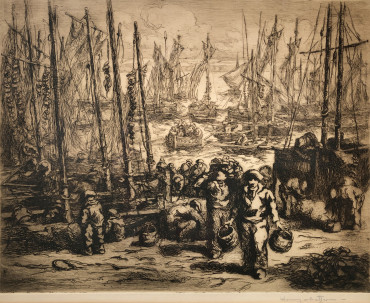 Retour des chaloupes sardinières à Douarnenez par Henry Cheffer