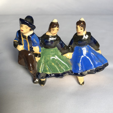 Groupe de danseurs de la série de la gavotte