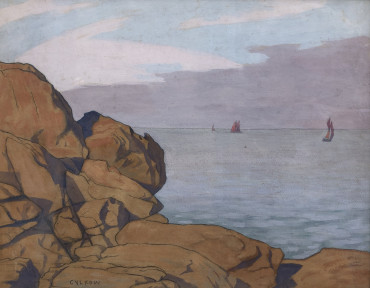 Bateaux en vue de la côte - Louis Cylkow 