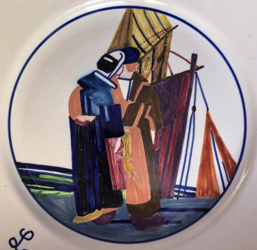 Assiette titrée « Les thons »
