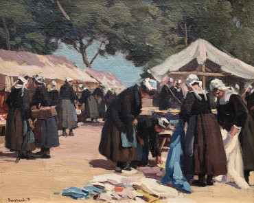 Marché aux étoffes