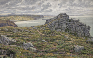 La lande à Morgat, aquarelle par Henri Rivière