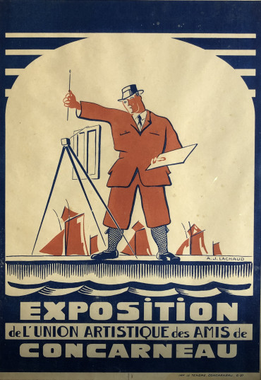 Affiche exposition de l’union artistique des amis de Concarneau