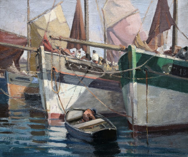 À quai à Camaret par Jim Sévellec