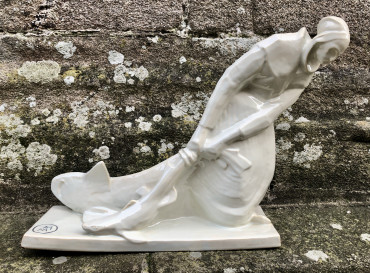 La femme de Roscoff à la roussette par Mathurin Méheut