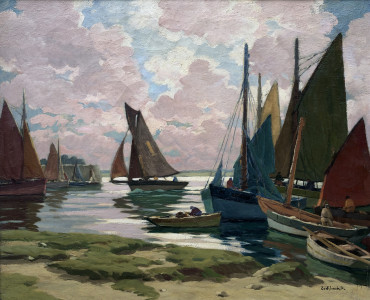 Retour de pêche à Concarneau par Paul Eschbach