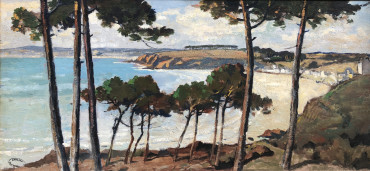 La plage du ris vue du chemin des Plomarc’h