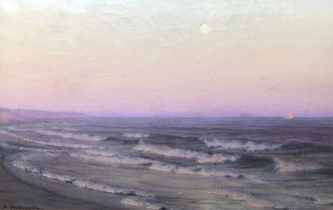 Soleil couchant sur la dune de Beg-Meil par Harrison
